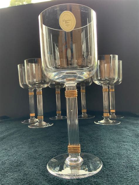 christian dior wine glasses|christian dior glasses vintage.